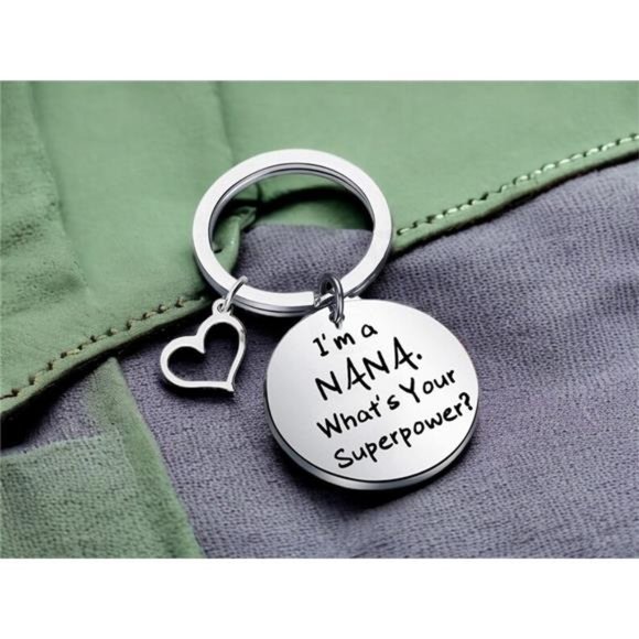 Keychain Nana Gifts | Nana Superpower Grandmother Gifts Metal Keyring - Picture 3 of 8